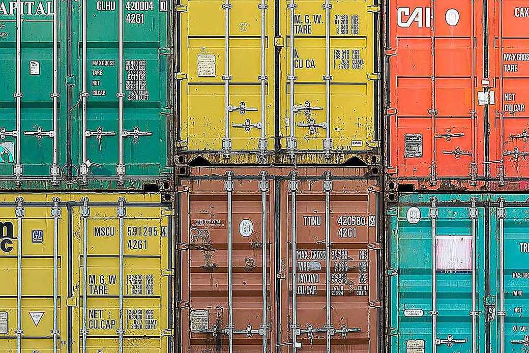 Container yard for freight forwarding